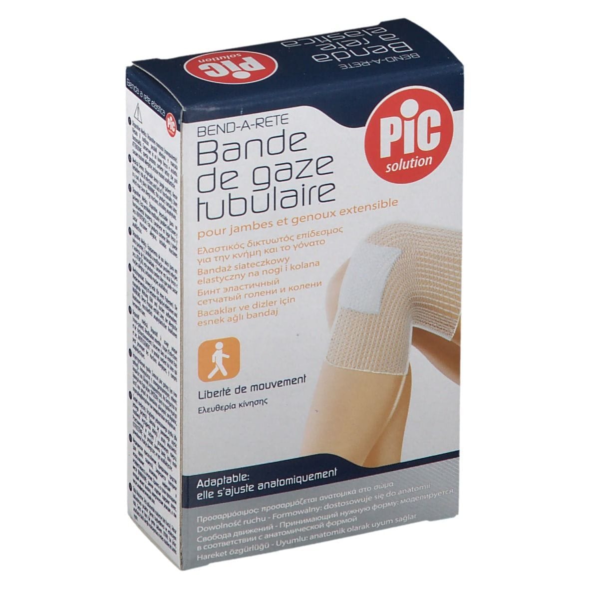 Benda tubolare elastica PIC calibro 4 per gamba e ginocchio