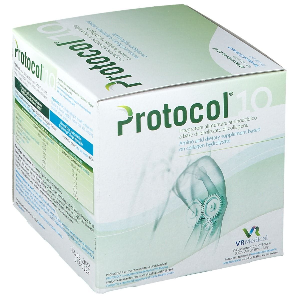 Integratore Protocol collagene antiage, 30 flaconcini 25ml