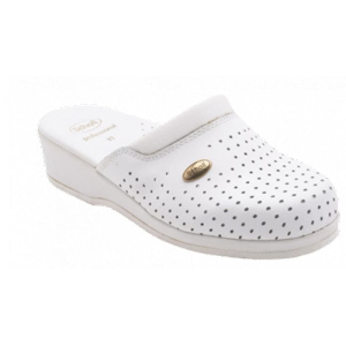 Scarpa Scholl Clog Backguard Unisex Bianca, taglia 37