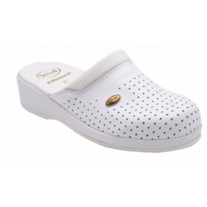 Scarpa Scholl Clog Backguard Unisex Bianca, Taglia 42