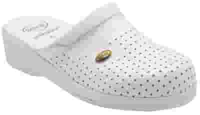 Zoccolo Scholl Clog Backguard Unisex Bianco, taglia 45