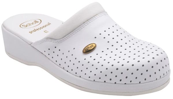 Scarpa Scholl Clog Backguard Unisex Bianco taglia 46