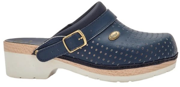 Zoccolo Scholl Supercomfort Unisex Navy Blue, taglia 37