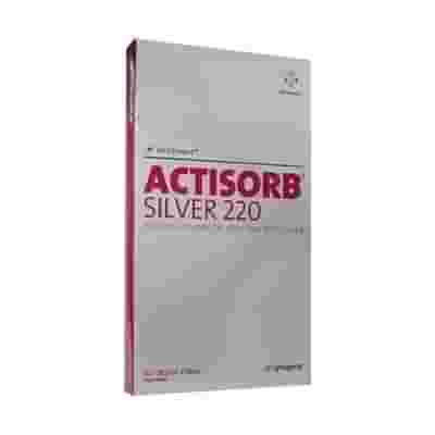 MEDICAZIONE IN CARBONE ATTIVO CON ARGENTO ACTISORB SILVER CM10,5X19CM 10 PEZZI