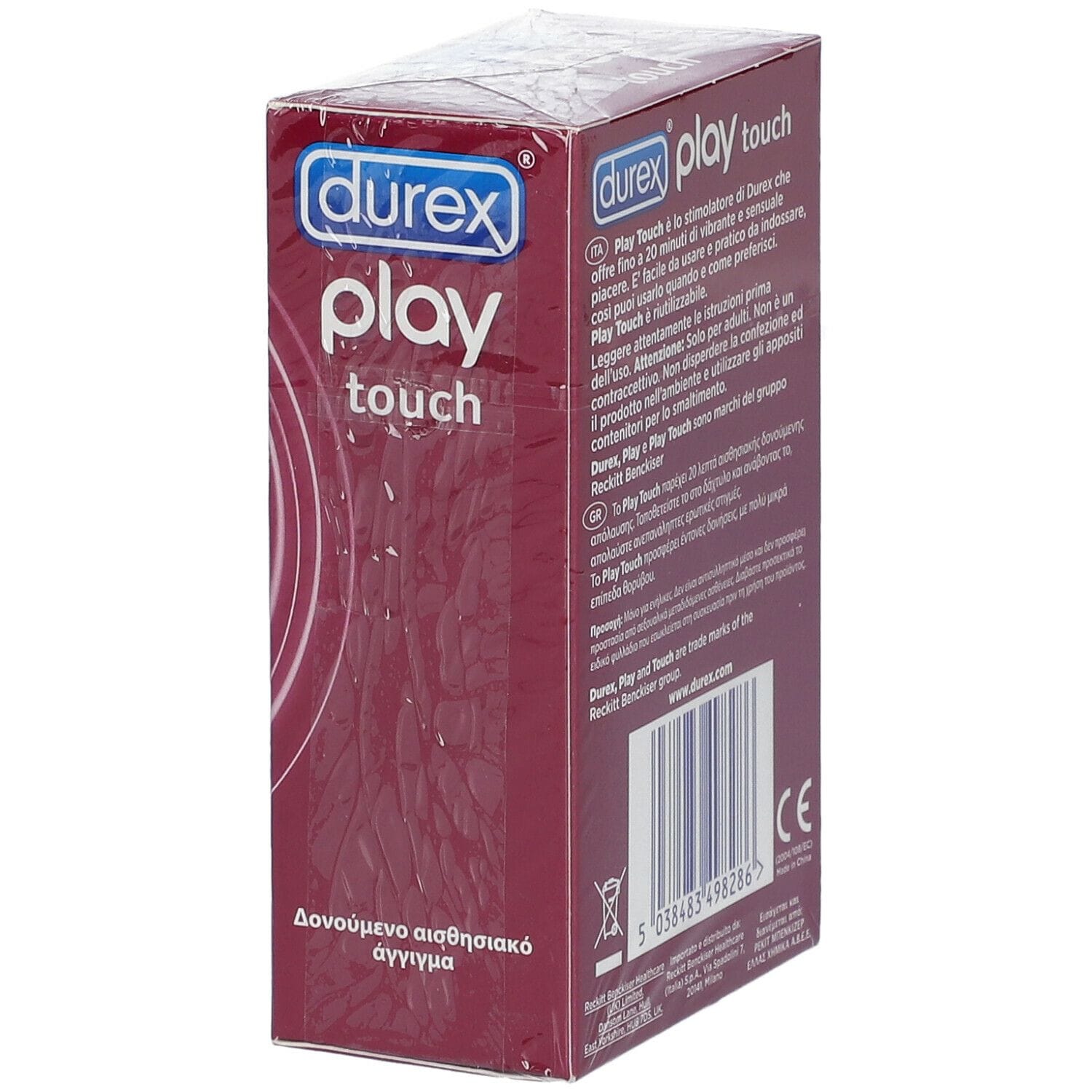 Vibratore Durex Play Touch per stimolazione clitoridea