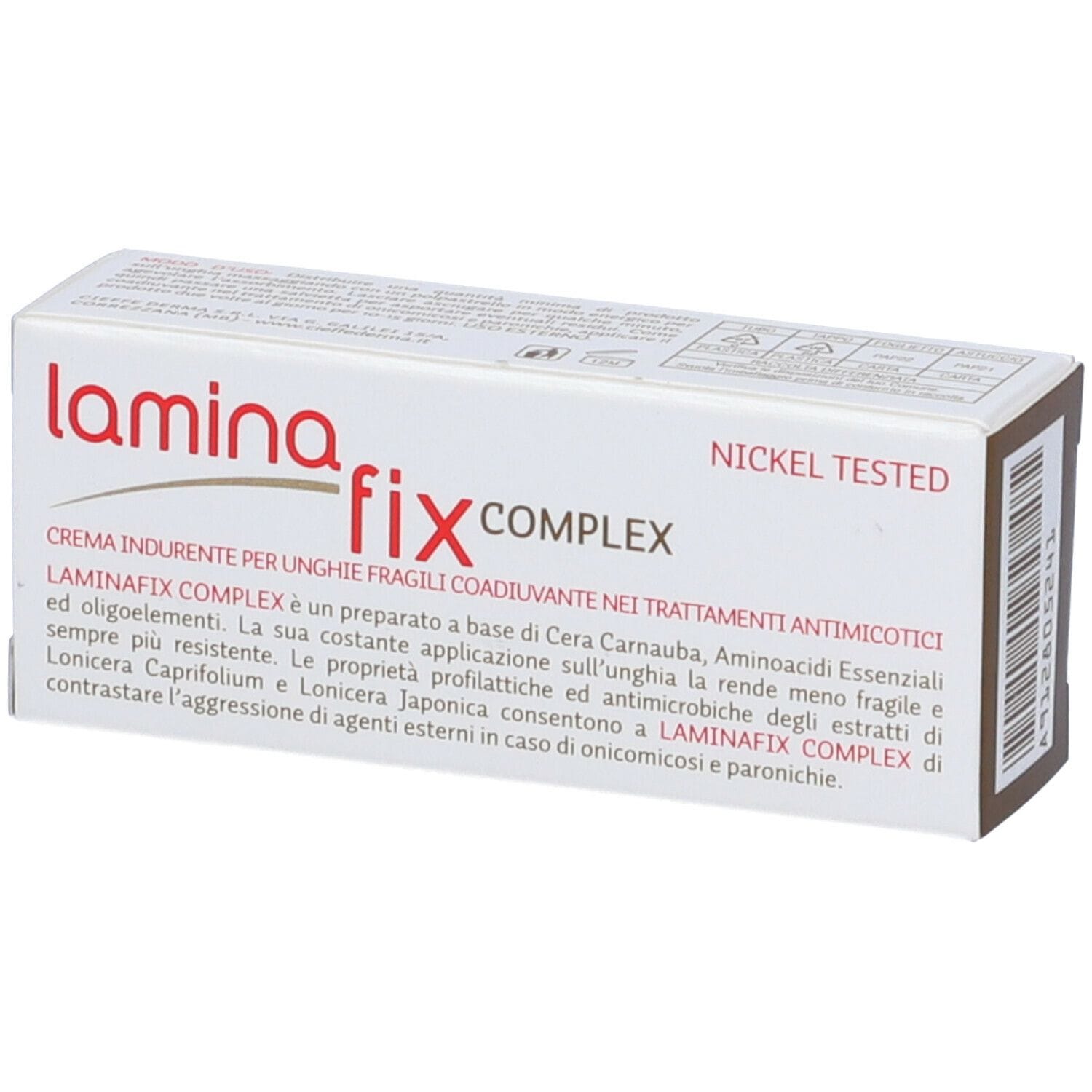 Crema Laminafix Complex per unghie fragili, indurente 10ml