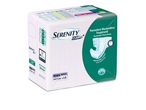 PANNOLONE PER INCONTINENZA A MUTANDINA SERENITY SOFTDRY+ ALOE MAXI MEDIUM 15 PEZZI