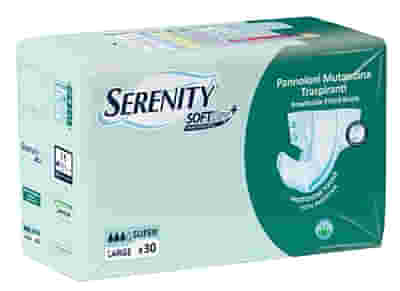 PANNOLONE PER INCONTINENZA A MUTANDINA SERENITY SOFTDRY+ ALOE SUPER LARGE 30 PEZZI