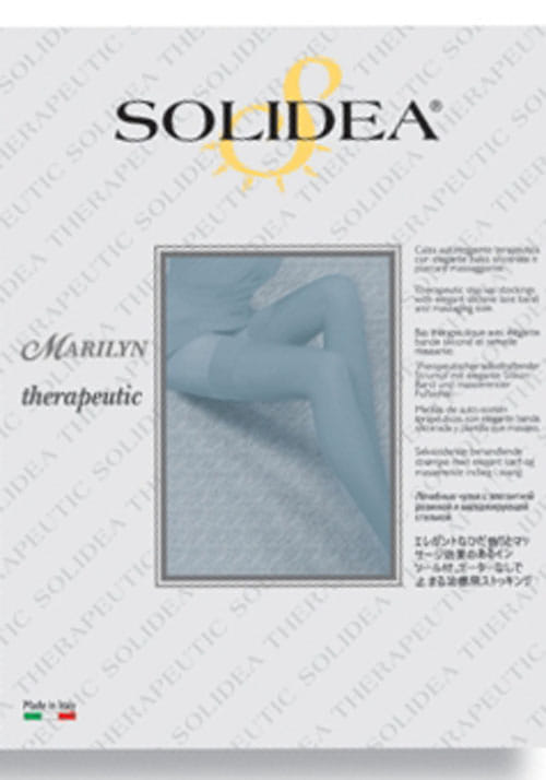 Calze Autoreggente Solidea Marilyn CCL1 punta aperta, taglia XL