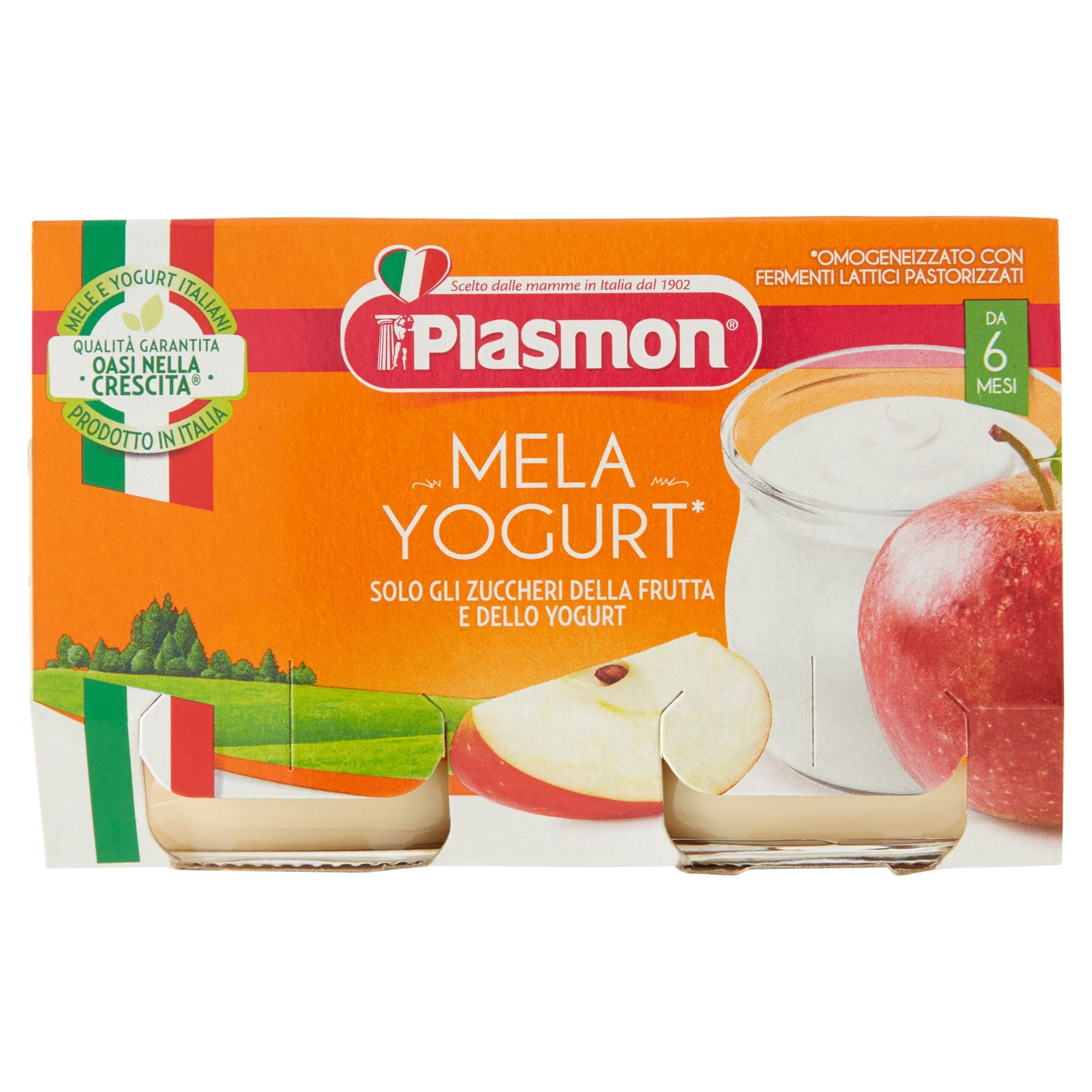 Plasmon Frullato Yogurt/Mela 120G X2 Pezzi-image