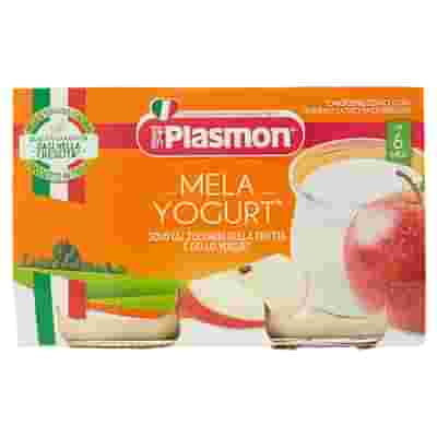 PLASMON OMOGENEIZZATO YOGURT MELA 120 G X 2 PEZZI