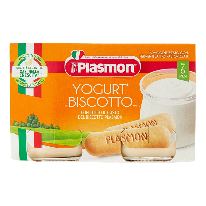 Plasmon Omogeneizzato Yogurt Biscotto 120 G X 2 Pezzi
