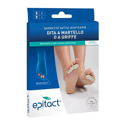 BARRETTA PROTETTIVA IN SILICONE AD USO PODOLOGICO SOTTODIAFISARIA MISURA DA UOMO 1 PAIO ARTICOLO 0462IT EPITACT BARRETTA PROTETTIVA IN SILICONE AD USO PODOLOGICO SOTTODIAFISARIA MISURA DA UOMO 1 PAIO ARTICOLO 0462IT EPITACT