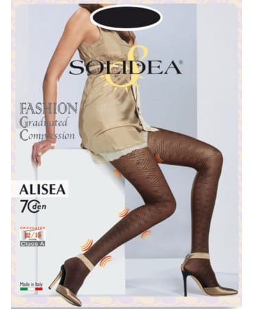 Collant Solidea Alisea 70 den fantasia moka, compressione graduata