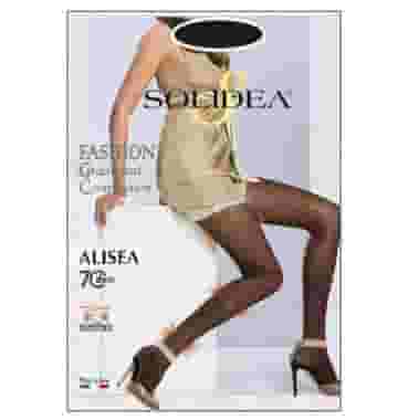 Collant Solidea Alisea 70 den fantasia nero, taglia 2/M