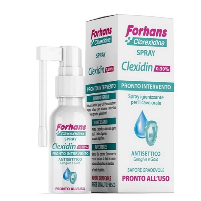 Collutorio Spray Con Clorexidina Forhans Clexidin 50 Ml