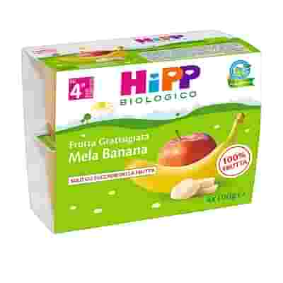 HIPP BIO FRUTTA GRATTUGGIATA MELA BANANA 4X100 G