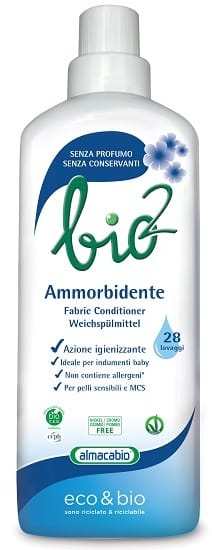 Ammorbidente Bio2 senza profumo, ideale per pelli sensibili 1000ml