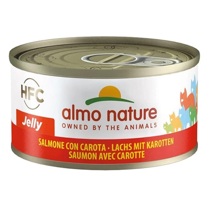 Alimento umido Almo Nature Salmone e Carota per gatti 70g