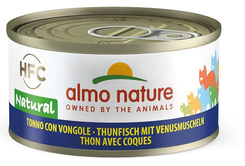 Alimento umido Almo Nature gatto tonno e vongole 70g