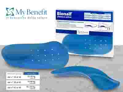 PLANTARE ATTIVO PREFORMATO BIONAIF BLU MISURA MEDIA 2 PEZZI