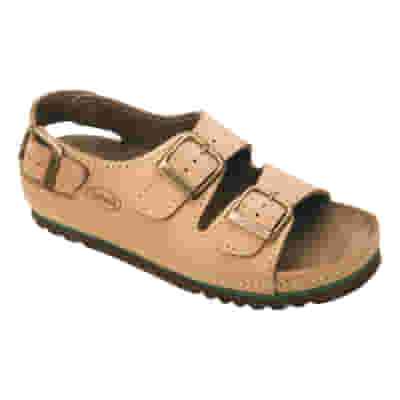 Sandalo Scholl Air Bag Back Strap Nubuck Cuoio, taglia 38