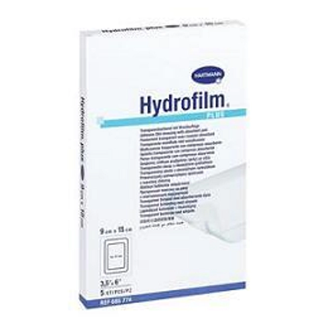 Medicazione Adesiva Trasparente In Poliuretano Con Tampone Hydrofilm Plus 5 X7,2 Cm 5 Pezzi