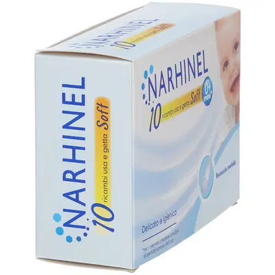 RICARICA USA E GETTA PER ASPIRATORE NASALE NARHINEL 10 PEZZI SOFT ARTICOLO 526405 RICARICA USA E GETTA PER ASPIRATORE NASALE NARHINEL 10 PEZZI SOFT ARTICOLO 526405