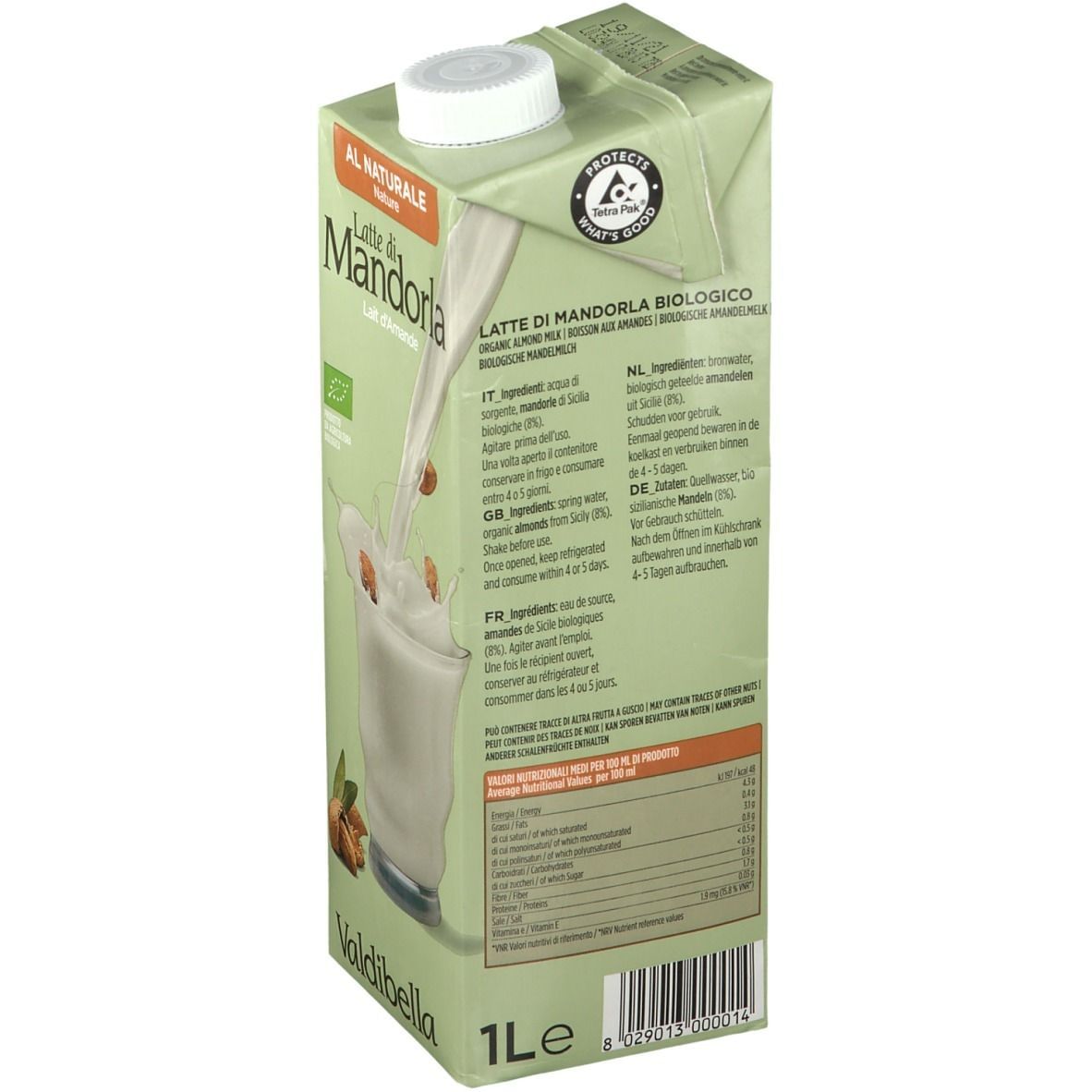 BEVANDA DI MANDORLA 1 LITRO