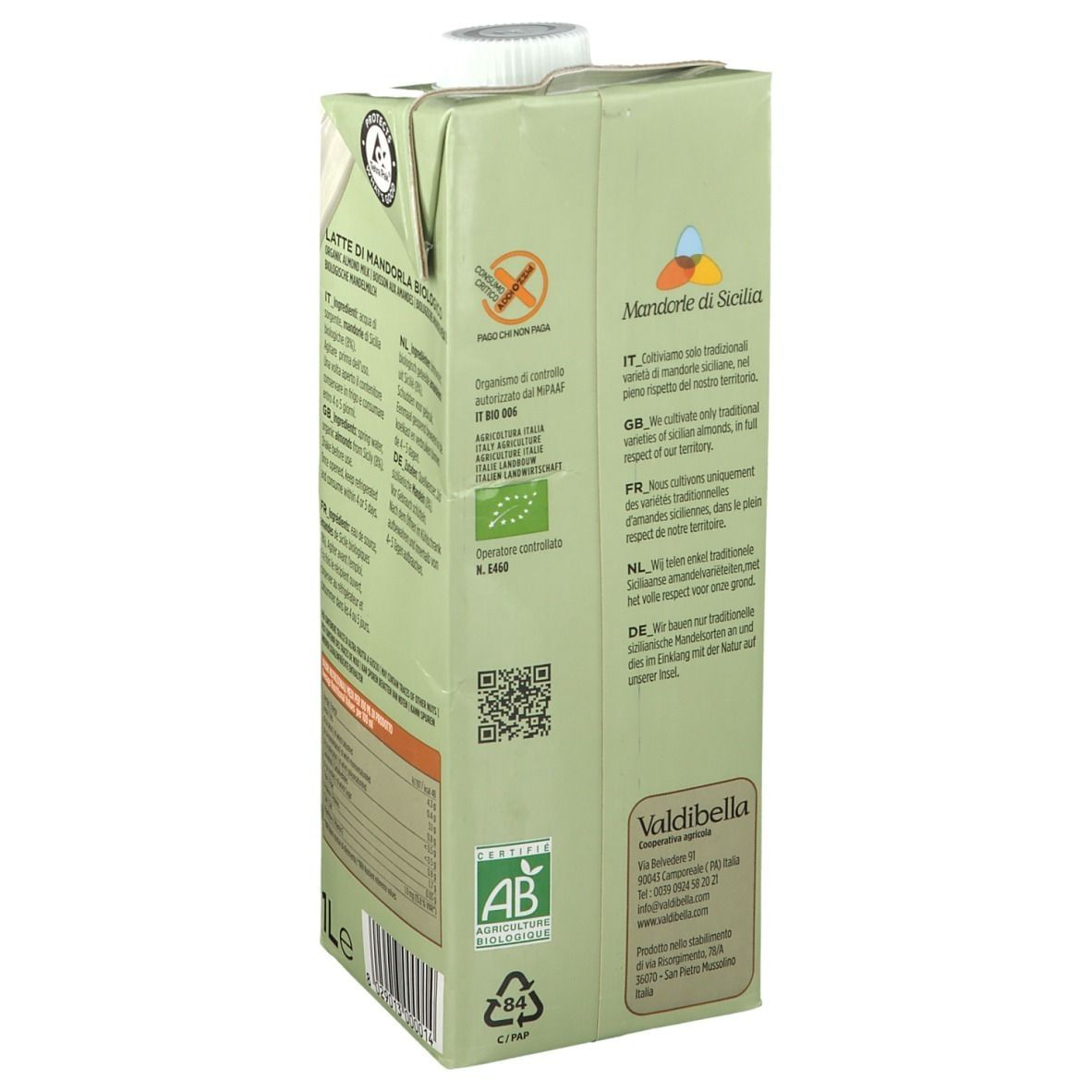 BEVANDA DI MANDORLA 1 LITRO