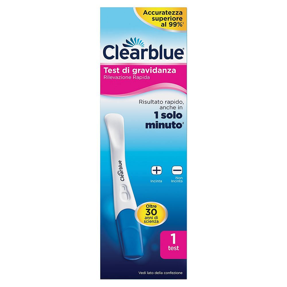 Test Di Gravidanza Clearblue Rilevazione Rapida 1 Pezzo