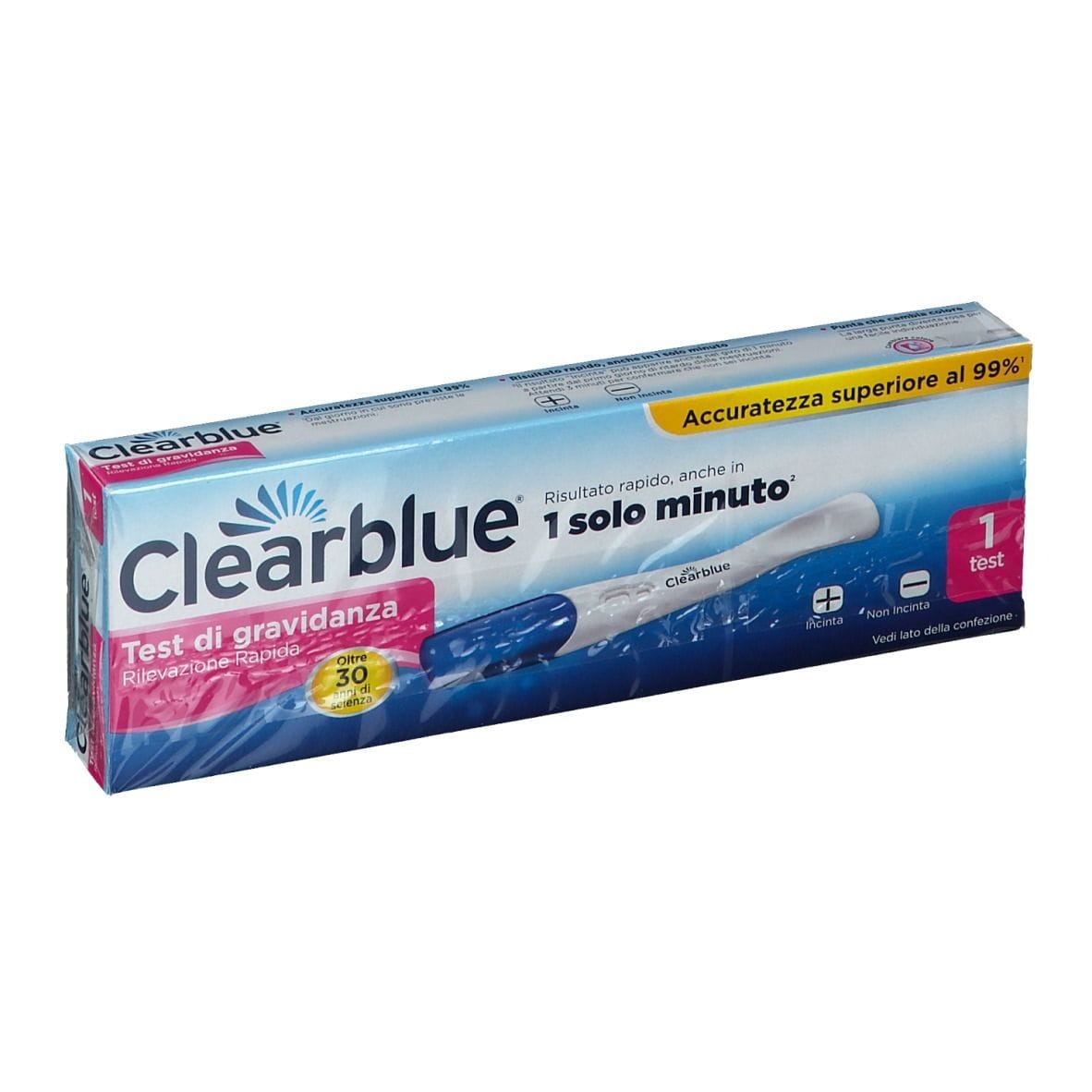 TEST DI GRAVIDANZA CLEARBLUE RILEVAZIONE RAPIDA 1 PEZZO