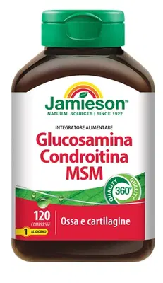 JAMIESON GLUCOSAMINA CONDROITINA MSM 120 COMPRESSE JAMIESON GLUCOSAMINA CONDROITINA MSM 120 COMPRESSE