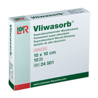 MEDICAZIONE VLIWASORB SUPERASSORBENTE CON POLIACRILATI 10X10 CM 10 PEZZI