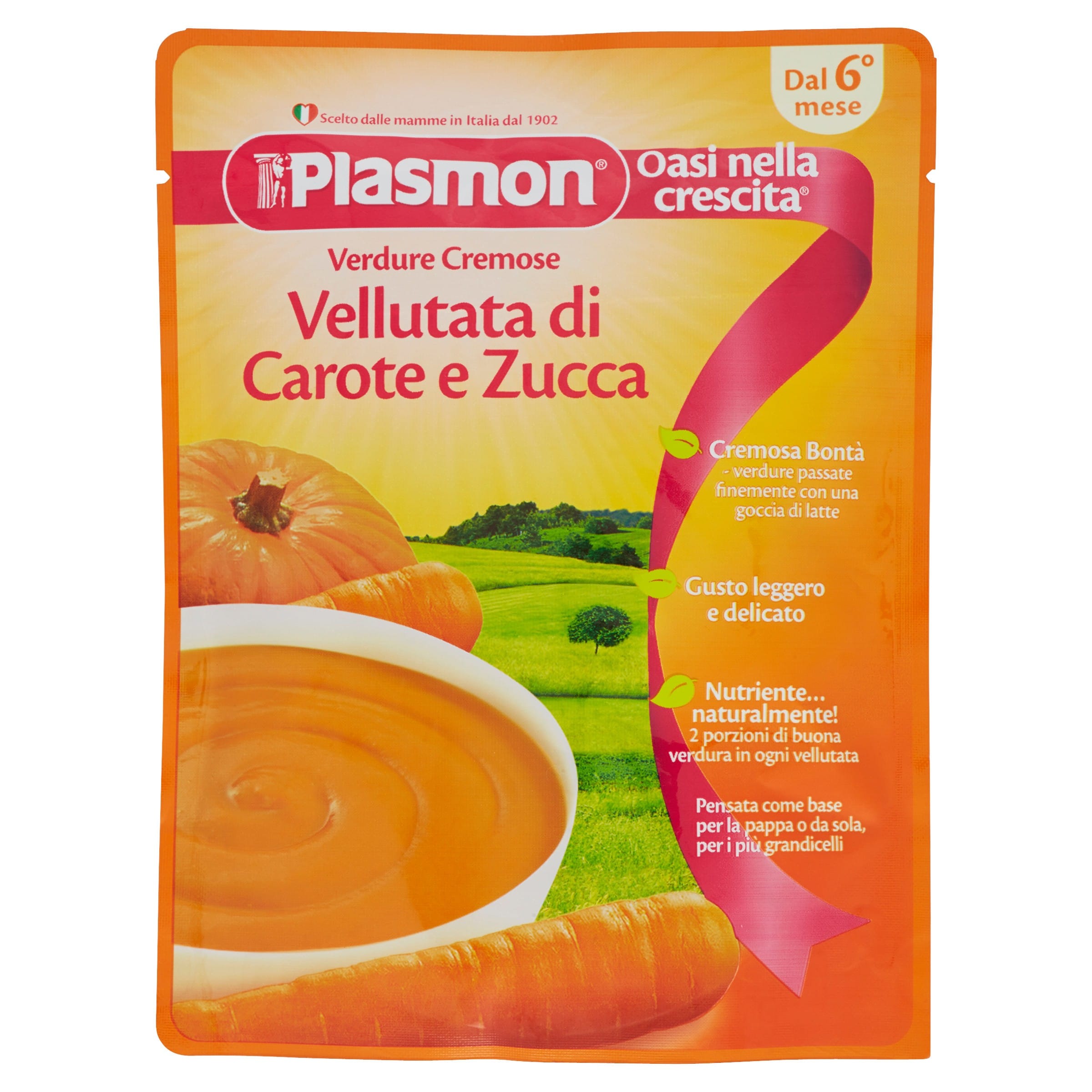 Vellutata Carote Zucca Plasmon per Neonati
