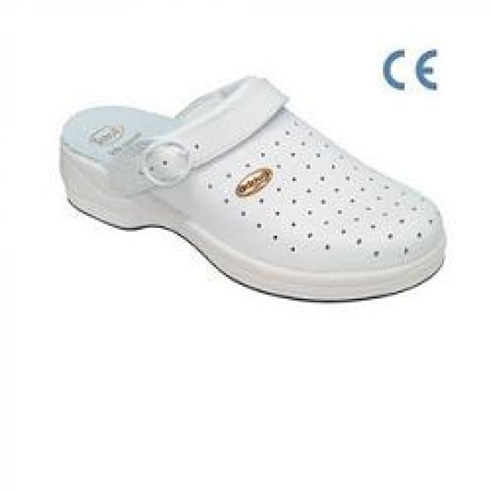 Scarpa professionale New Bonus Punched Bycast unisex, bianco n.38