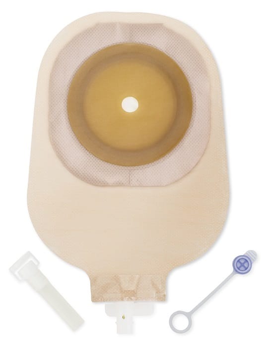 SACCA URO TRASPARENTE CON BARRIERA IDROCOLLOIDALE A SPESSOREDIFFERENZIATO AUTOPORTANTE A PROTEZIONE TOTALE CON BORDO ADESIVO NON ALLERGICO RITAGLIABILE 15-25MM 10PEZZI