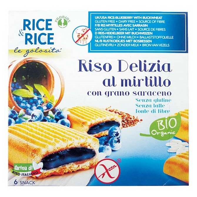 Rice&Rice Riso Delizia Mirtillo E Grano Saraceno 6 X 33 G