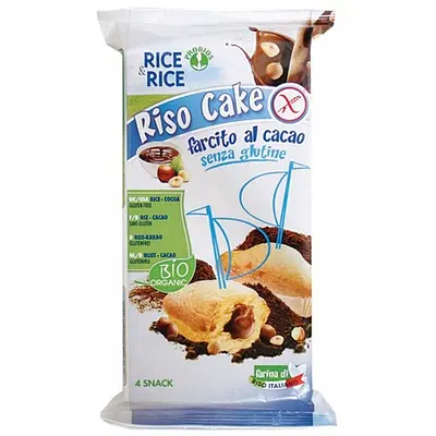 RICE&RICE RISO CAKE AL CACAO 4 X 45 G RICE&RICE RISO CAKE AL CACAO 4 X 45 G