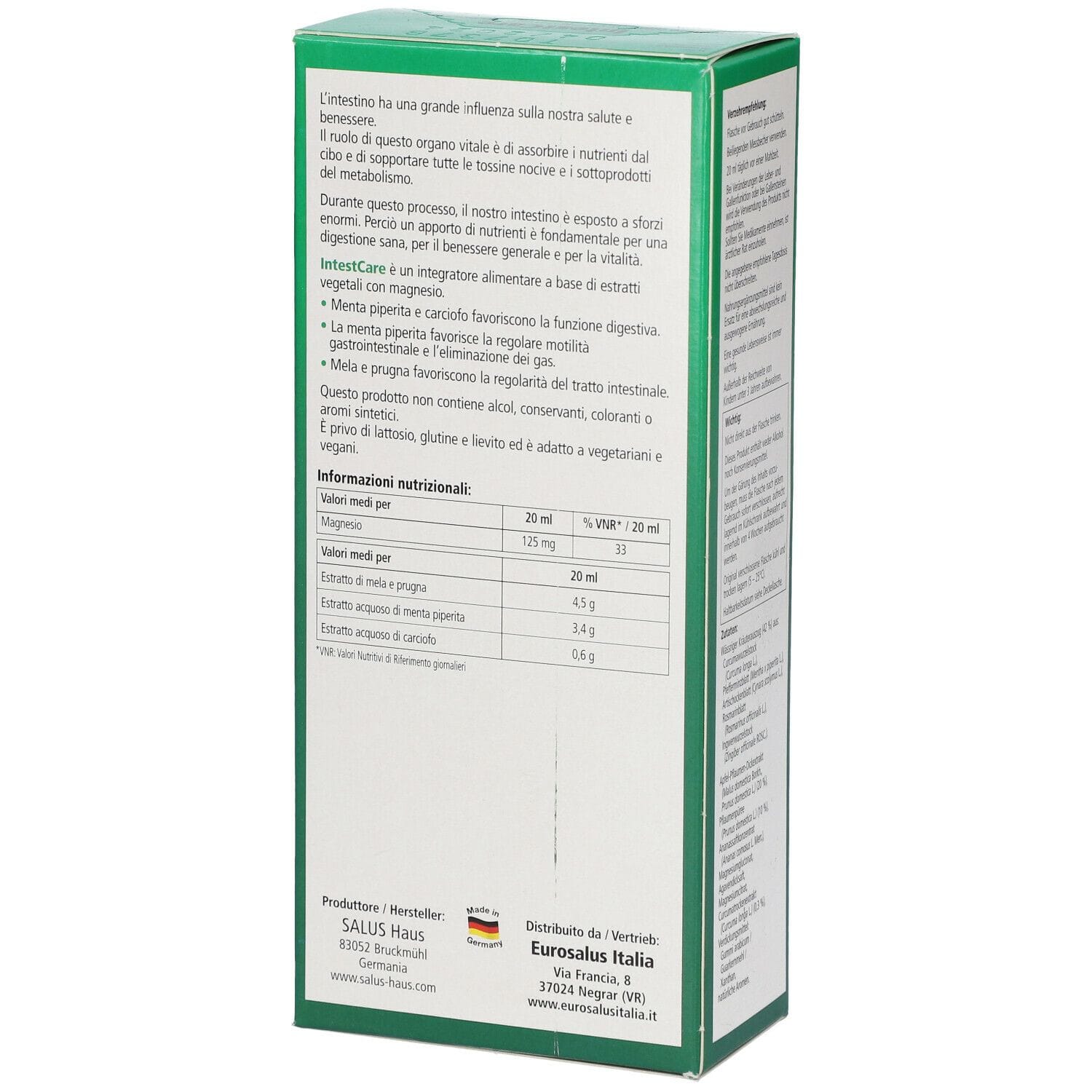 Integratore Intest Care per digestione e intestino, 250ml