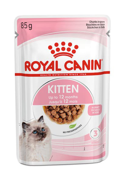 Alimento umido Royal Canin Kitten bocconcini in salsa, 12x85g