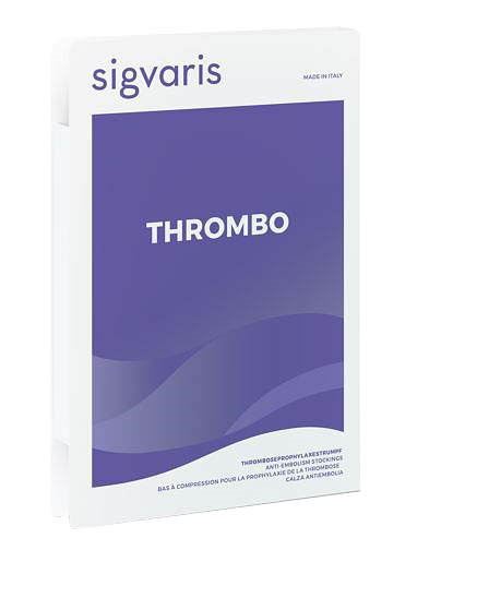 Sigvaris Thrombo Monocollant Lungo Punta Aperta Bianco M