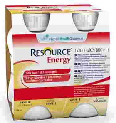 RESOURCE ENERGY VANIGLIA 4 BOTTIGLIE 200 ML NUOVO PACKAGING