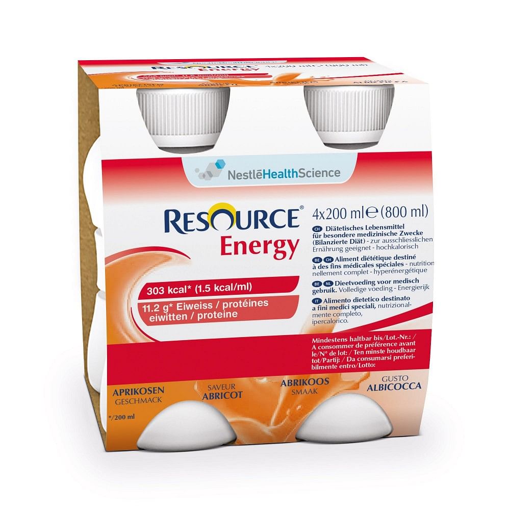 Resource Energy Albicocca 4 Bottiglie 200 Ml