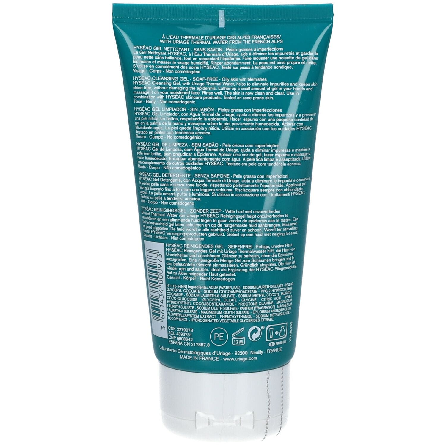HYSEAC GEL DETERGENTE 150 ML