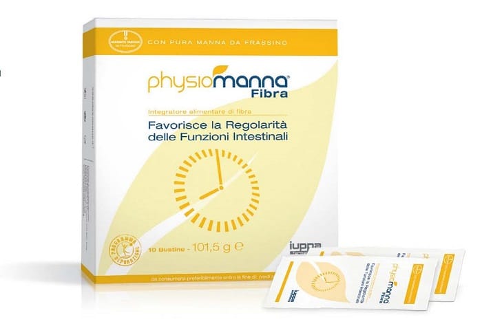 Integratore Physiomanna Fibra per l'intestino, 10 bustine