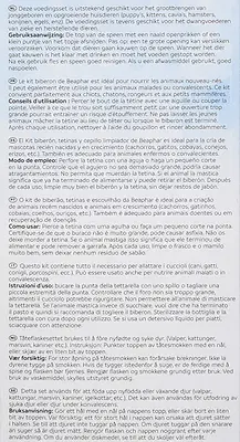 NURSING SET BEAPHAR CONTENENTE 1 BIBERON + 6 TETTARELLE RICAMBIO + 1 SCOVOLINO NURSING SET BEAPHAR CONTENENTE 1 BIBERON + 6 TETTARELLE RICAMBIO + 1 SCOVOLINO