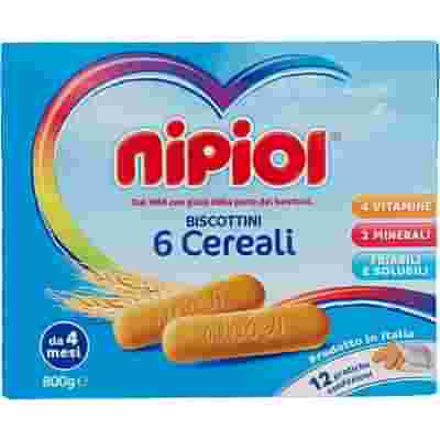 NIPIOL BISCOTTINI 6 CEREALI 800 G