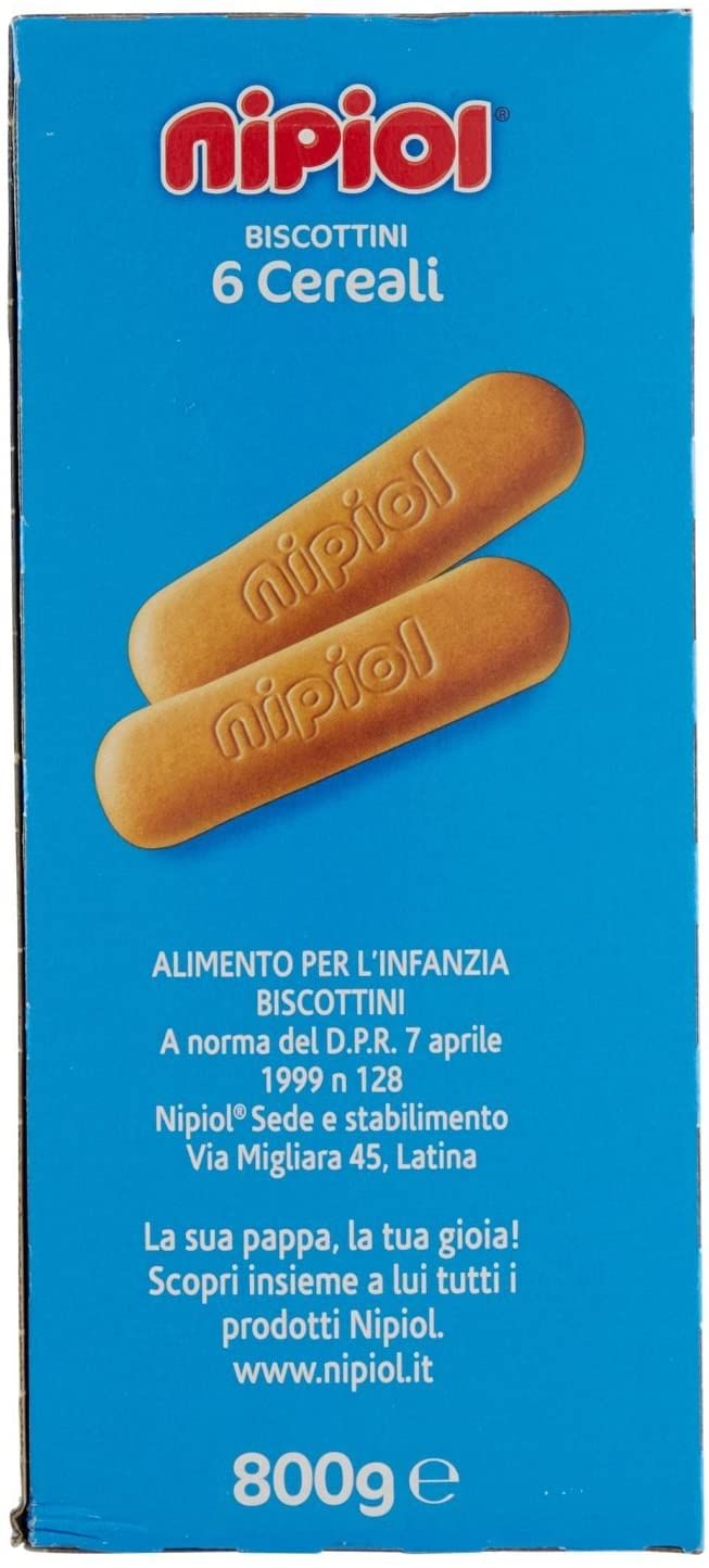 NIPIOL BISCOTTINI 6 CEREALI 800 G