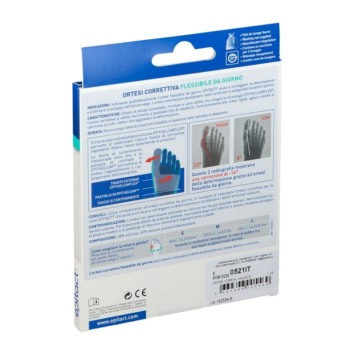 EPITACT ORTESI CORRETTIVA ALLUCE VALGO SMALL 1 PEZZO